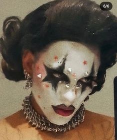 Funky Makeup, Pierrot Clown, Drag Make-up, Drag Makeup, Swag Makeup, Make Up Videos, Alternative Makeup, Cool Makeup Looks, Halloween This Year