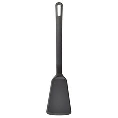 a large gray spatula on a white background