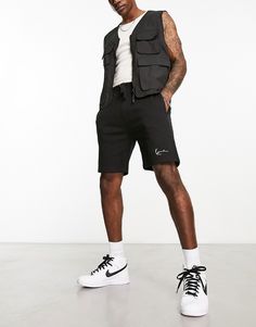 Shorts by Karl Kani Take the short cut Regular rise Drawstring waistband Functional pockets Logo details Regular fit Karl Kani, Sweatshirt Fabric, Short Cut, Street Culture, Short Cuts, Drawstring Waistband, Fashion Labels, Body Fit, Jersey Shorts