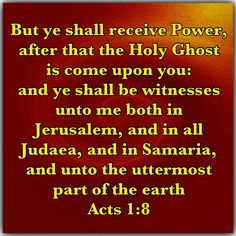 How has the Holy Ghost helped you witness to your friends? If you have not allowed the Holy Ghost to use you in this way, pray for boldness and courage to be a witness.   Experience the benefits of the Holy Ghost:  Isaiah 28:12; Acts 1:8; Romans 8:26      Additional reading:  Luke 12:12; John 6:63; John 14:26; John 16:13; Acts 4:31-33; Romans 5:5; Romans 8:11-17; 2 Corinthians 3:6; 2 Corinthians 3:17; Ephesians 1:13-14. John 6 63, Romans 5 5, John 16 13, Acts 1 8, Romans 8 26, Bible Verse Memorization, Acts 1, Praying For Others, Romans 8