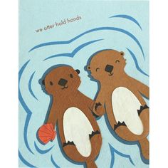 We Otter Hold Hands Greeting Card Otters Floating, Hold Hands, Cute Canvas Paintings, Easy Canvas Art, Canvas Painting Designs, Cute Canvas, Small Canvas Art, Diy Canvas Art Painting