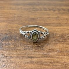 Silver Peridot Ring, Peridot Ring Silver, Best Ring, Her Ring, Everyday Ring, Everyday Rings, Citrine Ring