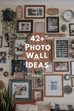 Unique Family Wall Photo Ideas for Every Space Mixed Art Gallery Wall, Picture Accent Wall, Wall Photography Ideas, Boho Photo Wall, Wall Layout Ideas, Wall Photo Collage