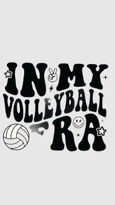 the words in my volleyball ra are black and white