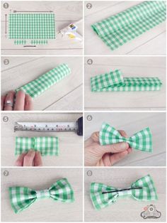 how to make a bow tie out of fabric