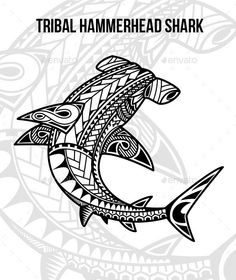 Tribal hammerhead shark Simple Hammerhead Shark Tattoo, Simple Hammerhead Shark Drawing, Hammerhead Shark Outline, Hammerhead Shark Line Art, Hammerhead Shark Silhouette, Drawing Black And White, Bull Shark, Hammer Head, Drawing Black