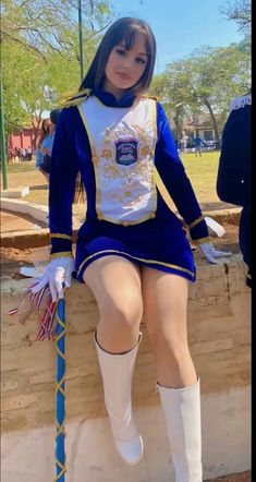 Drum Major Uniforms Female, March Past Uniform Ideas, Majorettes Uniforms, Drum Major Uniforms, Drum Majorette