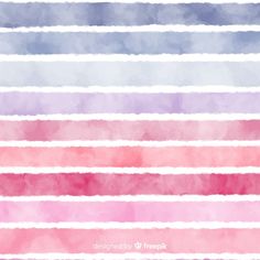 an abstract watercolor background with pink, blue and white stripes in shades of purple