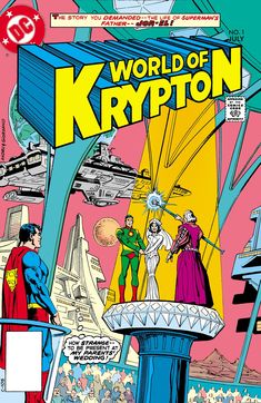 ?World of Krypton (1979-) #1 Comic Wedding, Comic Book Wedding, Battle Fan, Superman Comic Books, Superhero Wedding, Comics Characters, Superman Family, Superman Comic, Magazines For Kids