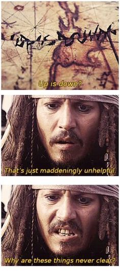 the captain jack sparrow quote is shown in three different ways, including one with dreadlocks