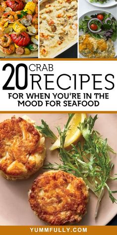 the cover of crab recipes for when you're in the mood for seafood