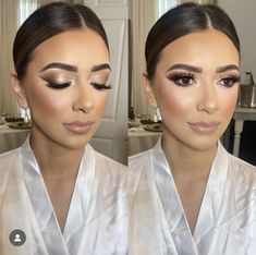 Bridesmaid Makeup Hooded Brown Eyes, Makeup With Natural Lashes, Prom Makeup For Brown Eyes 2024, Bridal Makeup For Dark Brown Eyes, Baptism Makeup Ideas, Wedding Makeup For Brown Eyes Bridal Dramatic, Brown Eye Glam Makeup, Heavy Makeup Look Wedding, Glam Bride Makeup Brown Eyes