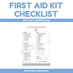 Are you looking to create your own First Aid Kit List? This printable checklist will help you create just what you need by including a comprehensive list of items you should have in your First Aid Box to be prepared for the unexpected. * THIS IS A DIGITAL DOWNLOAD. * Print the checklist on 8.5 x 11 paper. Since this is a digital download, no refunds are available. Please let me know if you have any issues with the file.  Download your file under PURCHASES & REVIEWS. It is best to not download the file on your phone. Here are the specific instructions on how to download your file: https://www.etsy.com/help/article/3949 The colors may vary from your monitor and printer. If you wish to resell this item, please contact me. Thank you for your purchase! 🧡 Click here to visit my homepage: www.Pr Home First Aid Kit, Pill Organizer Ideas, Travel Medicine Kit, First Aid Kit Travel, Basic First Aid Kit, First Aid Kit Checklist, Diy First Aid Kit, Medicine Kit, Cough Medicine