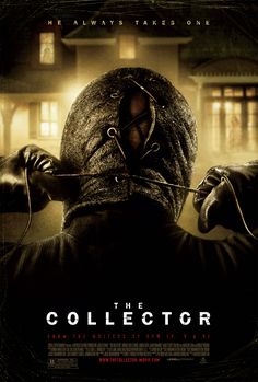 the collector movie poster with a man in a mask