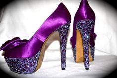 shoes heels purple high heels swarovski stilettos shinny heels fashion purple women's shoes designer purple high heels bows silk satin women's heels skull heels pump shoes platform heels glitter shoes celebrity. Skull Heels, Purple Stuff, Womens Fashion Casual Fall, Glitter Pumps, Purple Reign