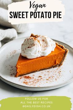 Vegan Sweet Potato Pie