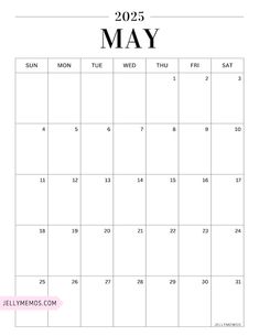 a may calendar with the holidays on it