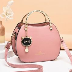 Category:Handbag,Crossbody Bag,Shoulder Bag; Embellishment:Pendant; Gender:Women's; Occasion:Daily; Material:PU Leather; Width:10; Height:18; Pattern:Solid Color; Listing Date:09/20/2022; Length:23 Cat Handbags, Bag Women Fashion, Cute Kitten, Cat Pendants, Types Of Bag, Pink Beige, Small Handbags, Lady Dior, Womens Tote