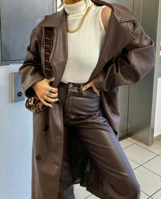 Paris Mode, Leather Trousers, Adriana Lima, Fashion Streetwear, Mode Vintage