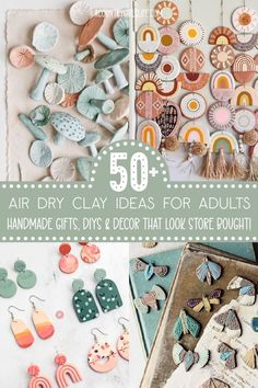 50 air dry clay ideas for adults handmade gifts and decor that look so rough