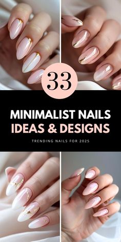 Get inspired by minimalist nail ideas that are trendy, cute, and simple. Perfect for short nails and art designs. Save this to your 'Nail Design' board and visit the article for more ideas.