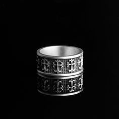 "Gothic Cross Band, Handcrafted Christian Symbol Ring, Express Your Faith, Ideal Religious Gift for Loved Ones, Christmas Gift Dive deep into the world of summer elegance with our Gothic Cross Ring. Crafted with an air of mystique, this piece harmoniously marries the edgy allure of Gothic style with the divine aura of Christian symbolism. A reflection of faith and fashion, this ring isn't just an ornament; it's an emblem of devotion and a nod to Gothic artistry. Perfect for those who tread the p Christian Symbolism, Glow Jewelry, Summer Elegance, Gothic Cross, Gothic Crosses, Christian Symbols, Cross Ring, Christian Jewelry, Gothic Style