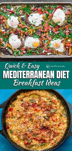 an easy and delicious mediterraneanan diet breakfast idea