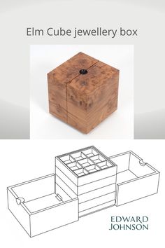 the box is made out of wood and has two compartments for each compartment to hold jewelry