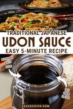 Udon Sauce Recipe Udon Sauce Recipe, How To Make Udon Noodles, Udon Dishes, Yaki Udon Sauce, Udon Sauce, Japanese Udon Noodle Recipe Soup, Japanese Curry Udon Recipe, Nabeyaki Udon Recipe, Udon Noodle Recipe