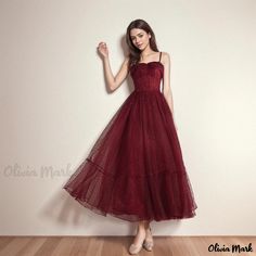 Olivia Mark - Red Ceremony & Engagement Gown for Bridesmaid Toast in Formal Attire Engagement Gowns Elegant, Engagement Gown, Red Evening Gown, Wedding Evening Gown, Contemporary Bride, Princess Sleeves, Red Bridesmaids, Princess Skirt, Elegant Attire