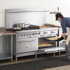 CPG Natural Gas 6 Burner Range w/ Griddle & 2 Ovens Propane Range, Sauce Pans, Decorating Kitchen, Gas Stoves, Iron Grate, Aluminum Siding, Truck Stuff, Kitchen Stove, Gas Range