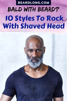 Bald Bearded Men Style, Bald Man Outfit, Beard Styles Bald Head, Beards For Bald Men, Bald Beard Styles, Hats For Bald Men, Beard And Bald Head, Black Man Beard Styles, Black Bald Men Style