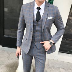 Mens Plaid Blazer, Plaid Suit Men, British Winter, Mens Sweat Suits, Male Wedding, Slim Fit Coat, Running Shorts Men