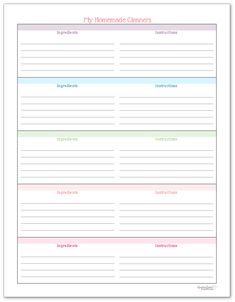 the printable daily planner is shown in pink, green and blue