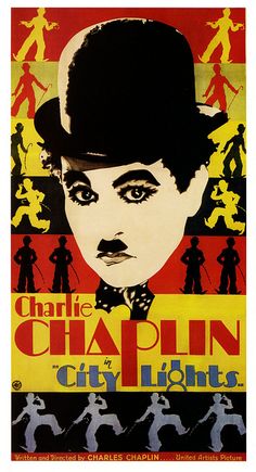 the poster for charlie chapin's city lights