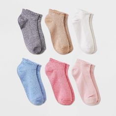 Girls' 6pk Super Soft No Show Ruffle Socks by Art Class™ are thoughtfully designed to blend fashion and comfort. Crafted with a blend of polyester, nylon, rubber, and spandex, the midweight fabric offers a snug and cozy fit for everyday wear. The ruffle detailing adds an elegant touch to any attire, while the no show design remains discreetly hidden with shoes on. With each pack containing 6 pairs of socks with soft colors, your little one will have multiple options to effortlessly match with an Outfit Art, Ruffle Socks, Show Design, Ruffled Socks, Soft Sock, Girls Socks, Cozy Fits, No Show Socks, Socks And Hosiery