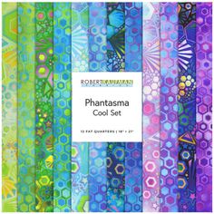 a colorful painting with the words phantasam cool set