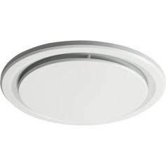 a white ceiling light on a white background