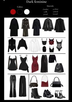 Feminine Capsule Wardrobe, Dark Feminine Style, Mode Shoes, 사진 촬영 포즈, Clothes And Shoes, Dark Feminine, Looks Black, Looks Chic