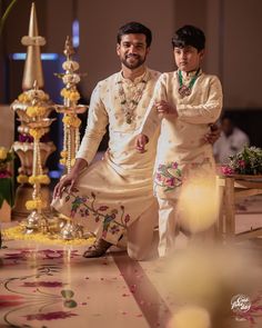 Father Son Twinning Indian Wear, Dhoti Function For Boys, Dhoti Ceremony For Boys, Dhoti Function, Bridegroom Outfits, Baby Boy Fashion Clothes, Father Son Outfits