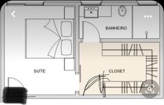 the floor plan for a small apartment