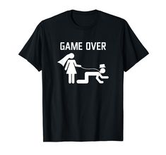 a t - shirt that says game over with an image of a woman and child