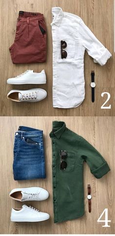 Tennis Blanco + Camisa Blanca + Camisa verde Urban Fashion Girls, Men Fashion Casual Shirts, Shirt Casual Style, Hipster Mens Fashion, Mens Casual Dress Outfits, Men Stylish Dress, Mens Fashion Urban, Mens Fashion Casual Outfits