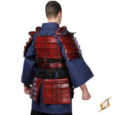 Rear view of LARP Samurai Armour www.TheVikingStore.co.uk Samurai Dress, Samurai Clothing, Armor Dress, Ancient Japan, Interesting Outfits