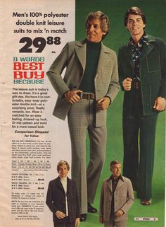 70s Mens Fashion, Knit Suits, British Style Men, Western Outfits Men, Fashion 70s