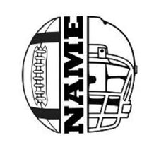 a football helmet with the words wayne on it