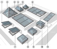 an illustrated diagram shows the various parts of a roof that is being used to build a house