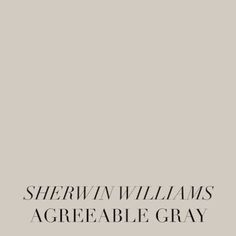 the cover of sheryln williams's book, agreeable gray