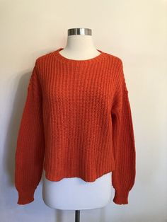 Hockey Tournament, Orange Sweaters, Sweater Knit, Ribbed Sweater, Red Sweaters, Eileen Fisher, Pumpkin Spice, Priority Mail, Sweater Outfits