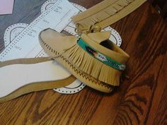 Knee High Moccasins, Moccasin Patterns, Moccasins For Men, Sewing Hand, Moccasin Pattern, Fringe Moccasins, Leather Glue, Beaded Moccasins, Thread Needle